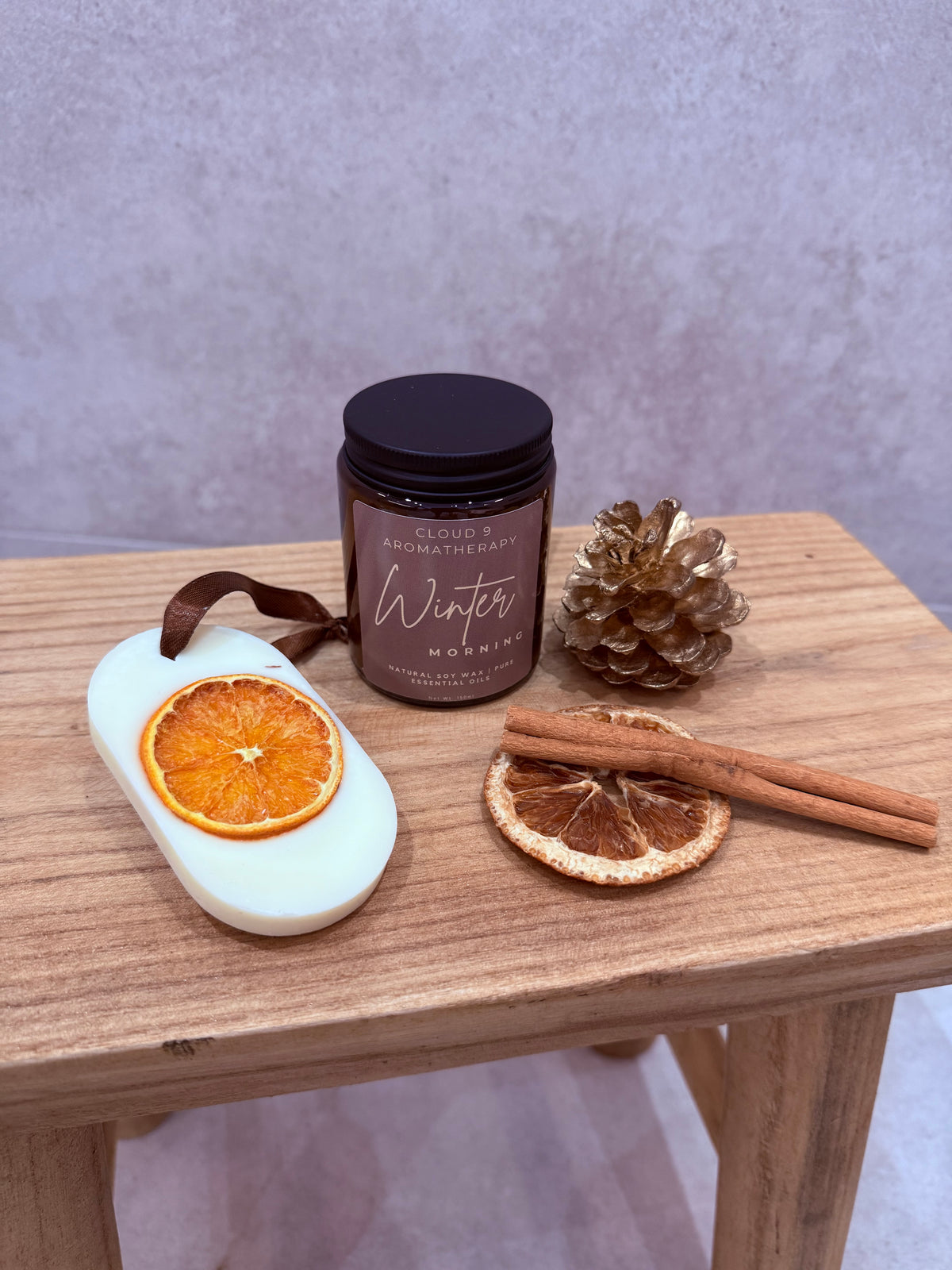 Winter Morning | Candle & Wax Melt Tree Hanger Gift Set