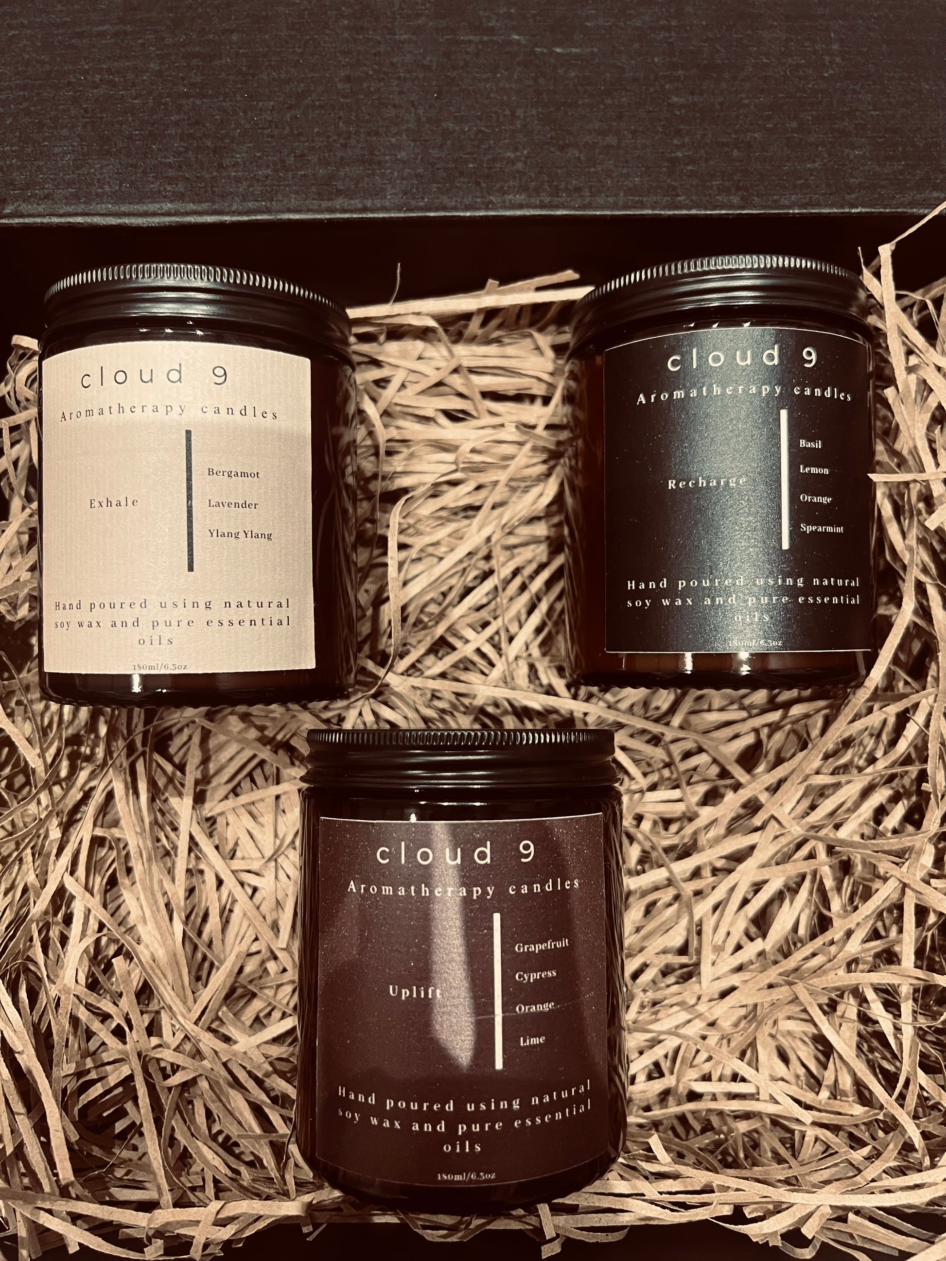 Candle gift set displayed in cozy home setting for mindful gifting and self-care rituals 