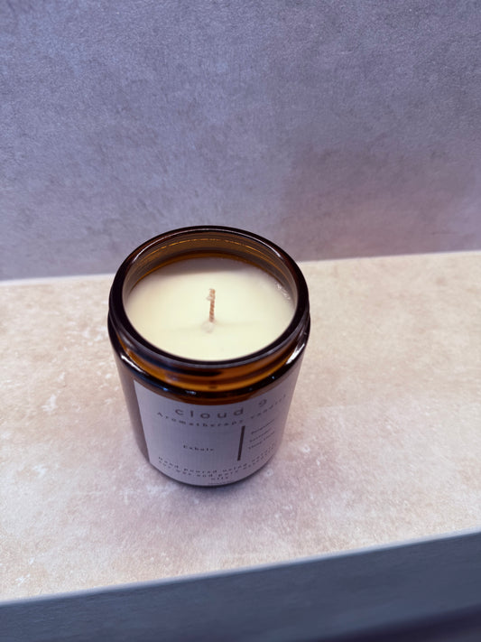 Exhale Aromatherapy Candle – Lavender, Bergamot & Ylang Ylang – Hand-Poured Soy Wax – Vegan & Cruelty-Free