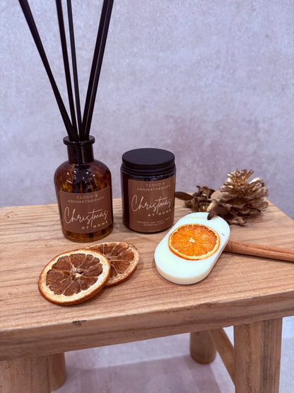 Christmas at Home | Luxury Candle, Reed Diffuser & Wax Hanger Gift Set