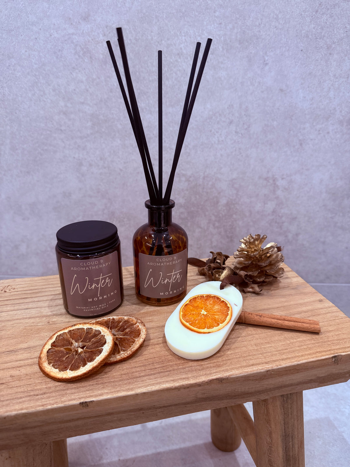 Winter Morning scented tree hanger by Cloud 9 Aromatherapy, a festive fragrance accessory for the home.