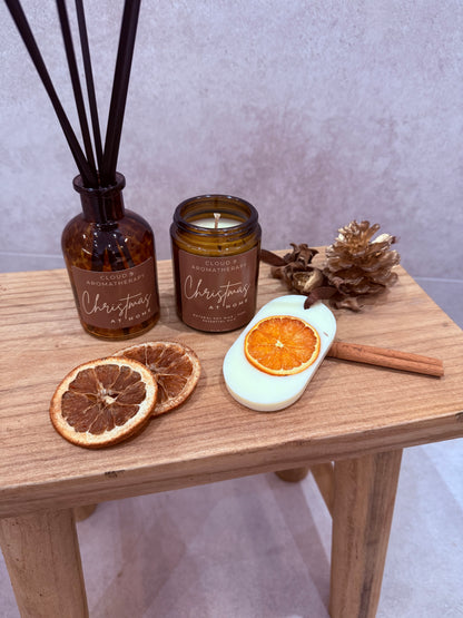 Christmas at Home | Luxury Candle, Reed Diffuser & Wax Hanger Gift Set