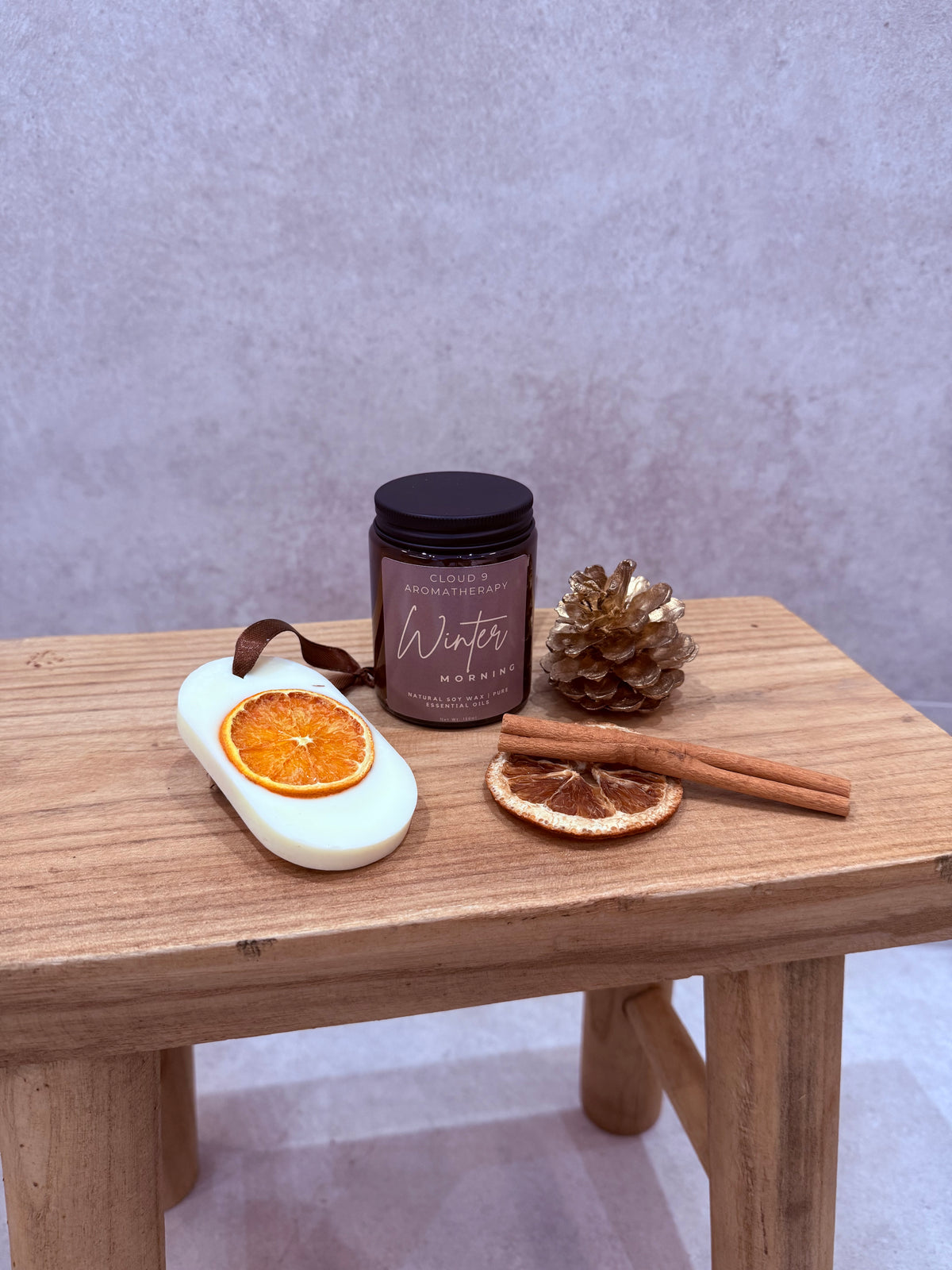 Winter Morning | Candle & Wax Melt Tree Hanger Gift Set