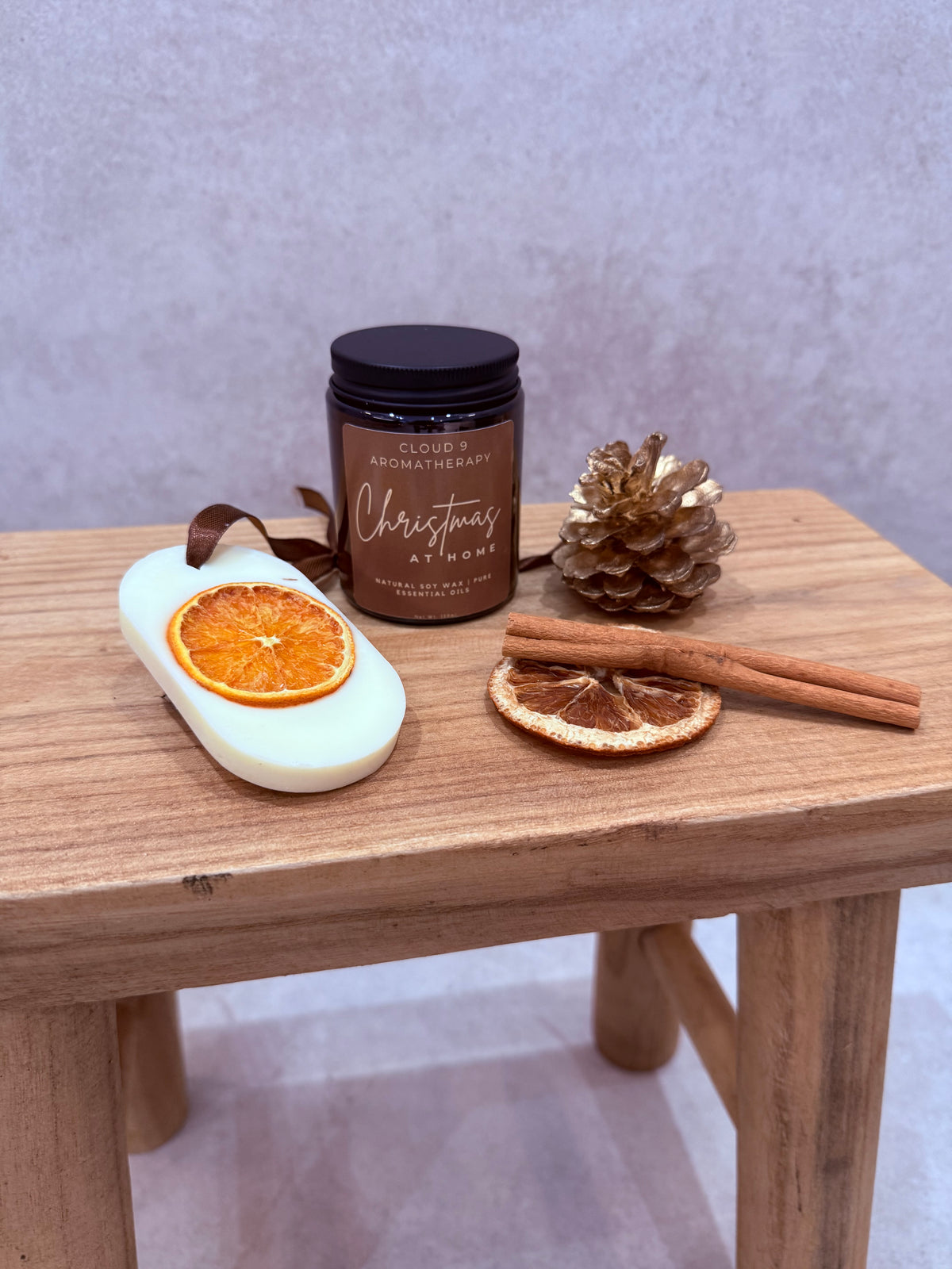 Christmas at Home | Candle & Wax Melt Tree Hanger Gift Set